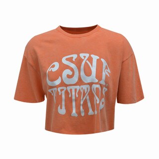 Stone Wash Tie Dyed Crop Short Sleeve Uscape